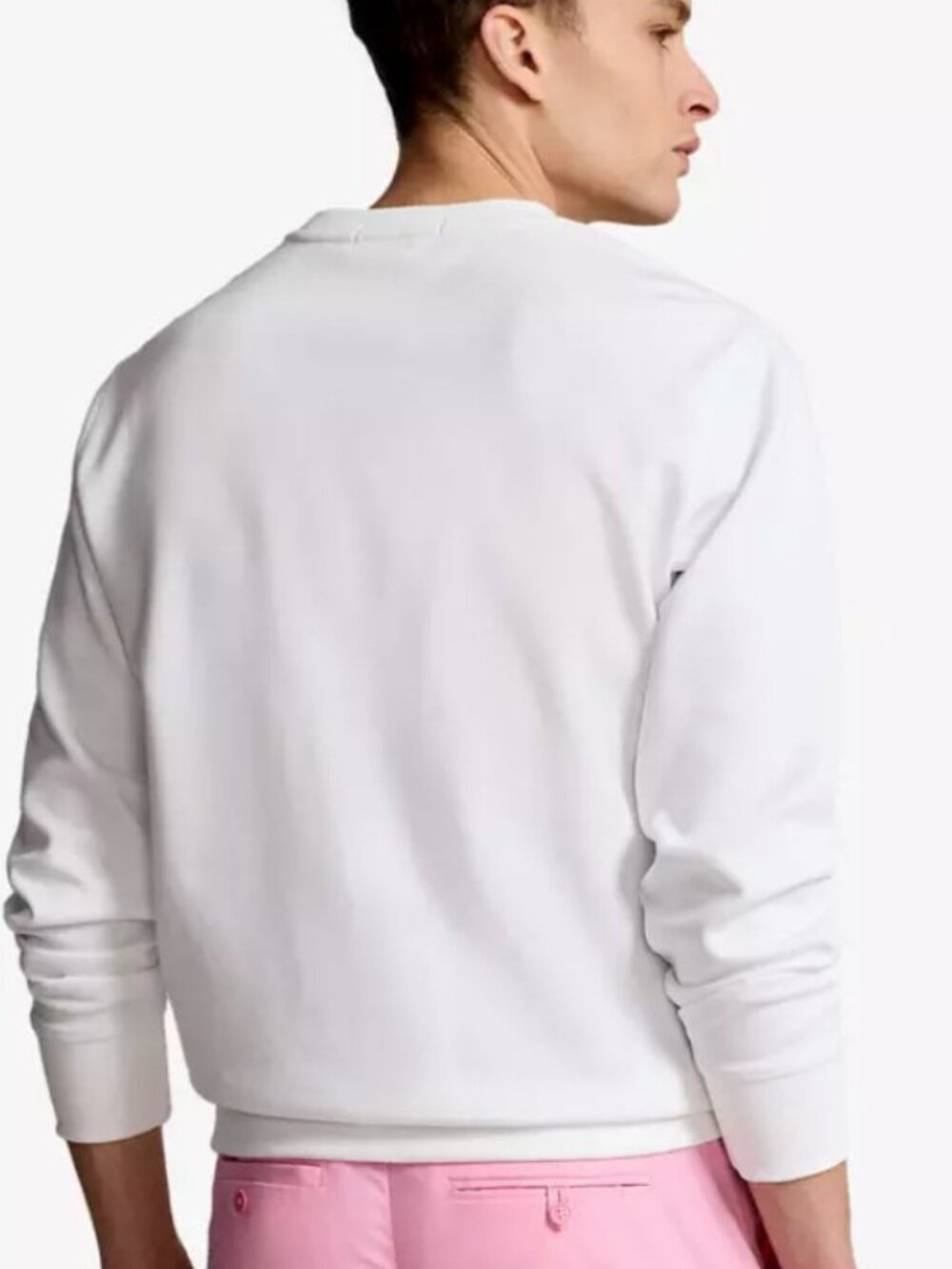 Polo Bear Double-Knit Crewneck Men's Sweatshirt - Picture 3 of 4